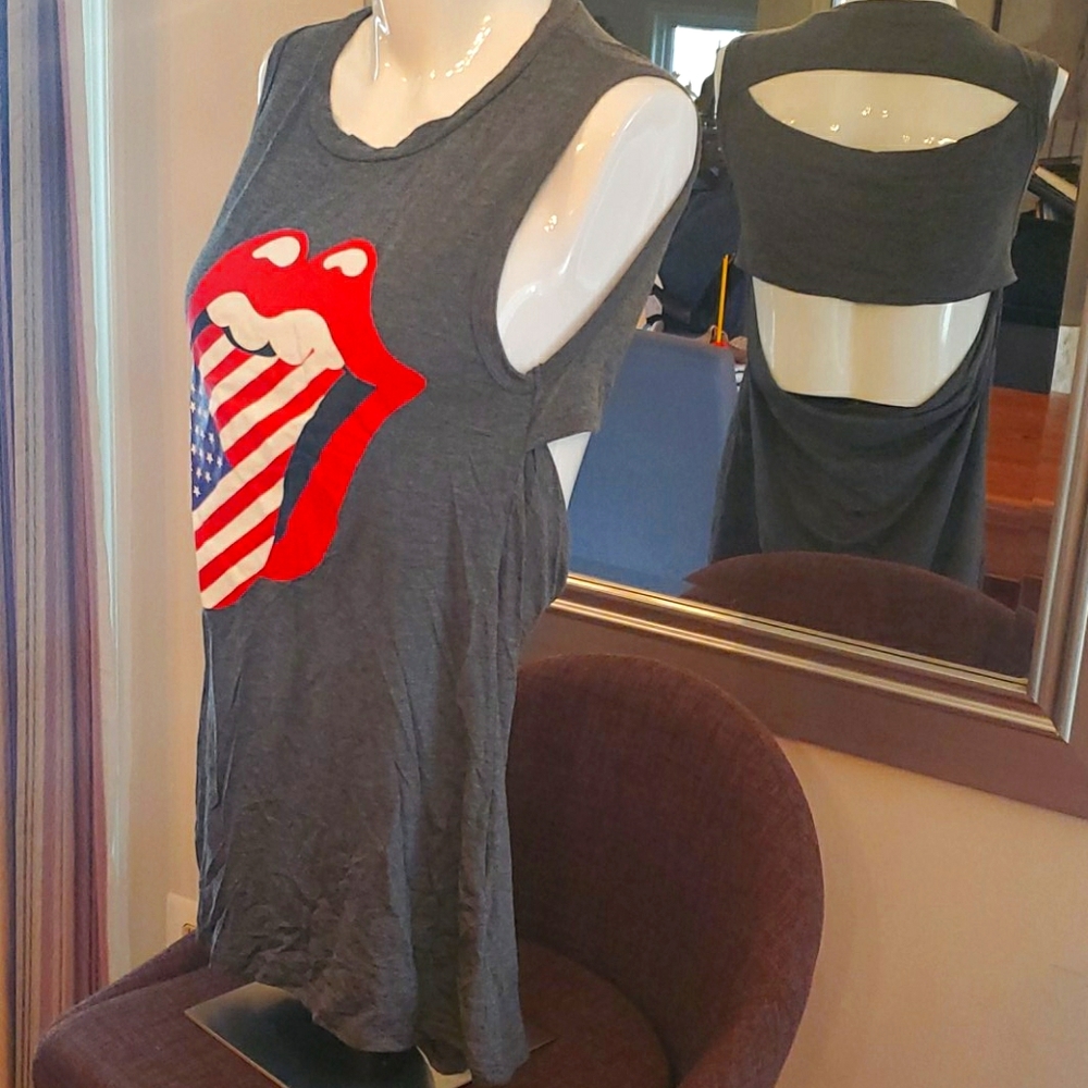 Nwot patriotic tank lime lush small